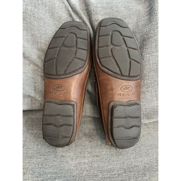 Neil M Leather Driving Loafers Mens Size 9 Two Tone Brown main image 10